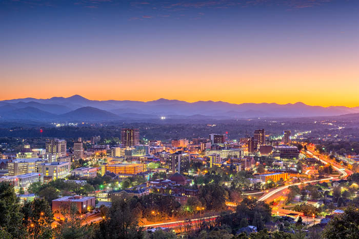 Skyline of Asheville, NC